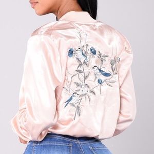 Satin Bomber Jacket